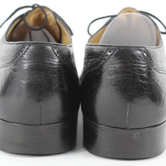 Wilkes Bashford Sz 10N Black Wingtip Leather Oxford Shoes main image 8